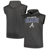 Atlanta Braves Profile Big & Tall Muscle Sleeveless Pullover Hoodie Online