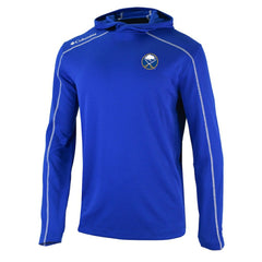 Buffalo Sabres Columbia Omni-Wick Shotgun Long Sleeve Hoodie T-Shirt - Blue | NHL Lifestyle