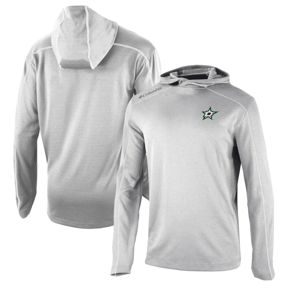 Dallas Stars Columbia Omni-Wick Shotgun Long Sleeve Hoodie T-Shirt - Gray | NHL near me