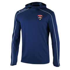 Florida Panthers Columbia Omni-Wick Shotgun Long Sleeve Hoodie T-Shirt - Navy | NHL Clearance