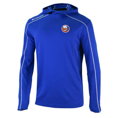 New York Islanders Columbia Omni-Wick Shotgun Long Sleeve Hoodie T-Shirt - Blue | NHL Lifestyle