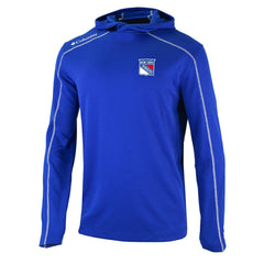 New York Rangers Columbia Omni-Wick Shotgun Long Sleeve Hoodie T-Shirt - Blue | NHL Clearance