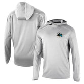 San Jose Sharks Columbia Omni-Wick Shotgun Long Sleeve Hoodie T-Shirt - Gray | NHL Clearance