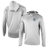 Seattle Kraken Columbia Omni-Wick Shotgun Long Sleeve Hoodie T-Shirt - Gray | NHL Clearance