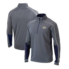 Nashville Predators Columbia Omni-Wick Shotgun 2.0 Quarter-Zip Pullover Top - Gray/Navy | NHL discount