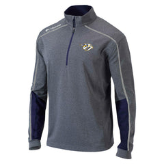 Nashville Predators Columbia Omni-Wick Shotgun 2.0 Quarter-Zip Pullover Top - Gray/Navy | NHL discount