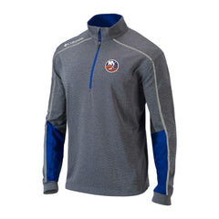 New York Islanders Columbia Omni-Wick Shotgun 2.0 Quarter-Zip Pullover Top - Gray/Blue | NHL on sale
