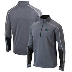 San Jose Sharks Columbia Omni-Wick Shotgun 2.0 Quarter-Zip Pullover Top - Gray/Black | NHL online