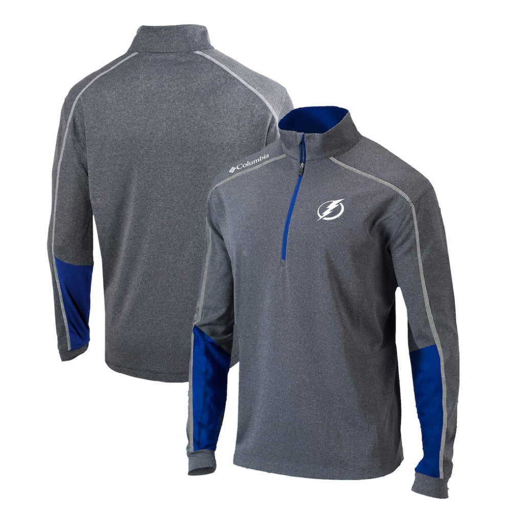 Tampa Bay Lightning Columbia Omni-Wick Shotgun 2.0 Quarter-Zip Pullover Top - Gray/Blue | NHL sale