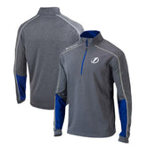 Tampa Bay Lightning Columbia Omni-Wick Shotgun 2.0 Quarter-Zip Pullover Top - Gray/Blue | NHL sale