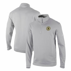 Boston Bruins Columbia Omni-Wick Wickhams Hills Half-Zip Pullover Top - Gray | NHL discount