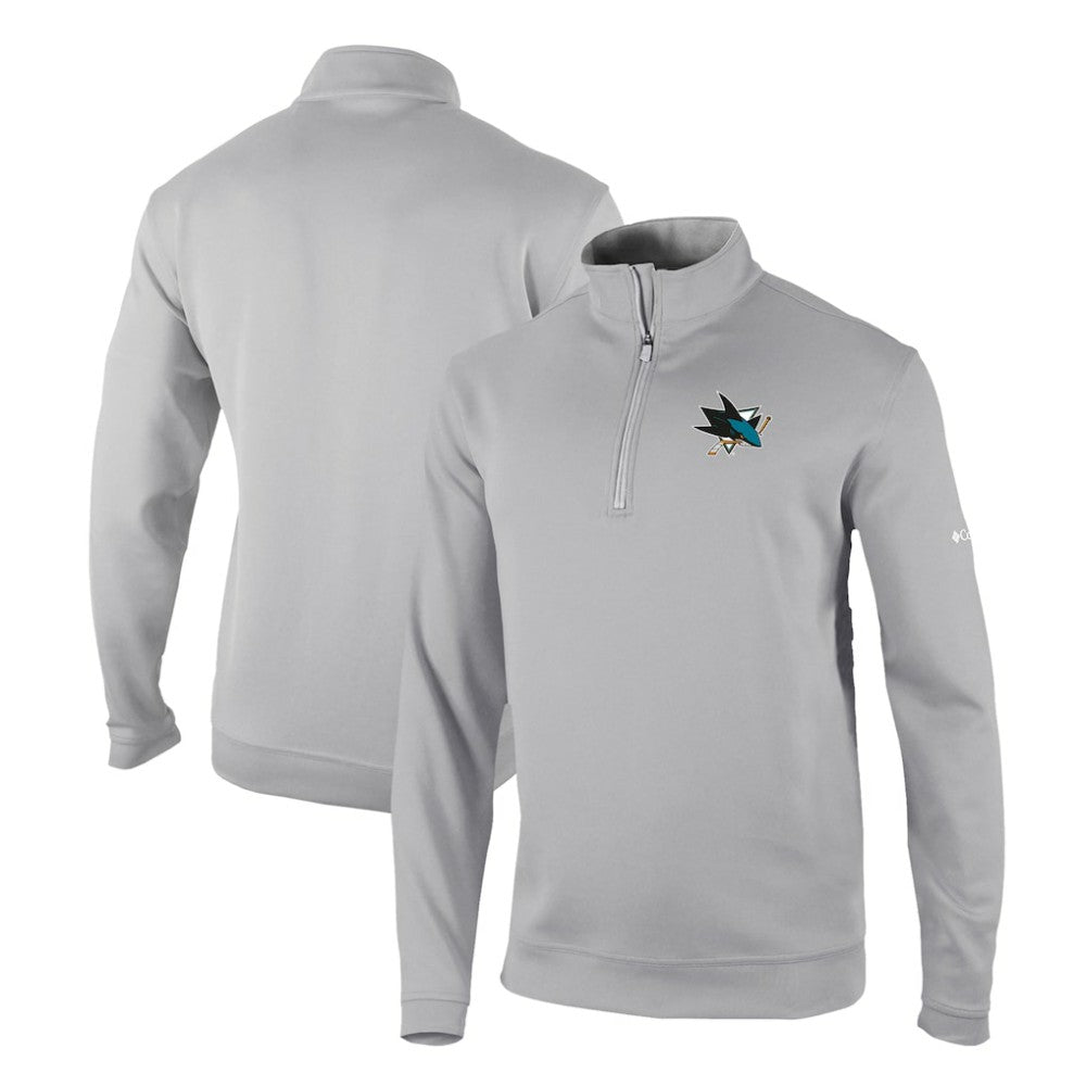 San Jose Sharks Columbia Omni-Wick Wickhams Hills Half-Zip Pullover Top - Gray | NHL discount