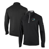 San Jose Sharks Columbia Omni-Wick Wickhams Hills Half-Zip Pullover Top - Black | NHL Clearance
