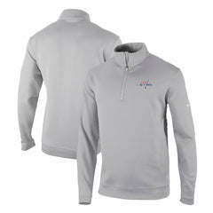 Washington Capitals Columbia Omni-Wick Wickhams Hills Half-Zip Pullover Top - Gray | NHL Lifestyle