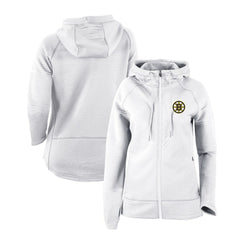 Boston Bruins Columbia Women's Omni-Wick Pack It Up Full-Zip Jacket - White | NHL Lifestyle