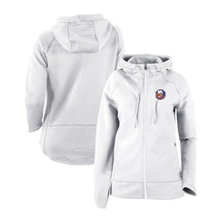 New York Islanders Columbia Women's Omni-Wick Pack It Up Full-Zip Jacket - White | NHL Clearance