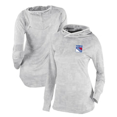 New York Rangers Columbia Women's Omni-Wick Sunday Ball Pullover Hoodie - White | NHL on sale
