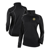 Boston Bruins Columbia Women's Omni-Wick Shotgun 2.0 Quarter-Zip Pullover Top - Black | NHL Lifestyle