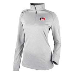 Carolina Hurricanes Columbia Women's Omni-Wick Shotgun 2.0 Quarter-Zip Pullover Top - White | NHL Clearance