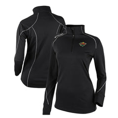 Minnesota Wild Columbia Women's Omni-Wick Shotgun 2.0 Quarter-Zip Pullover Top - Black | NHL discount
