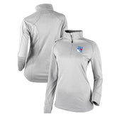 New York Rangers Columbia Women's Omni-Wick Shotgun 2.0 Quarter-Zip Pullover Top - White | NHL on sale