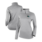 San Jose Sharks Columbia Women's Omni-Wick Shotgun 2.0 Quarter-Zip Pullover Top - Gray | NHL discount