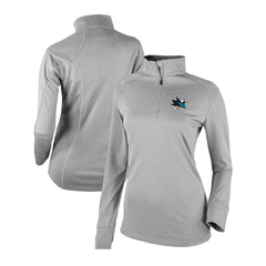 San Jose Sharks Columbia Women's Omni-Wick Shotgun 2.0 Quarter-Zip Pullover Top - Gray | NHL discount