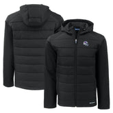 Buffalo Bills Cutter & Buck Helmet Evoke Hybrid Eco Softshell Recycled Full-Zip Hoodie Jacket - Black - NFL