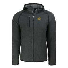 Green Bay Packers Cutter & Buck Helmet Mainsail Sweater-Knit Full-Zip Hoodie - Heather Charcoal - NFL