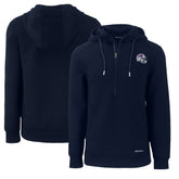 Buffalo Bills Cutter & Buck Helmet Roam Eco Half-Zip Recycled Pullover Hoodie - Navy - NFL