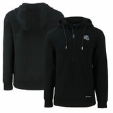 Detroit Lions Cutter & Buck Helmet Roam Eco Half-Zip Recycled Pullover Hoodie - Black - NFL