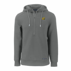 Green Bay Packers Cutter & Buck Helmet Roam Eco Half-Zip Recycled Pullover Hoodie - Gray - NFL