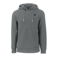 New York Giants Cutter & Buck Helmet Roam Eco Half-Zip Recycled Pullover Hoodie - Gray - NFL