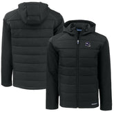 Minnesota Vikings Cutter & Buck Helmet Big & Tall Evoke Hybrid Eco Softshell Recycled Full-Zip Jacket - Black - NFL
