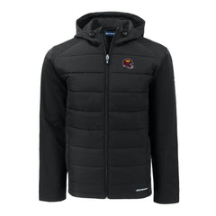 Washington Commanders Cutter & Buck Helmet Big & Tall Evoke Hybrid Eco Softshell Recycled Full-Zip Jacket - Black - NFL