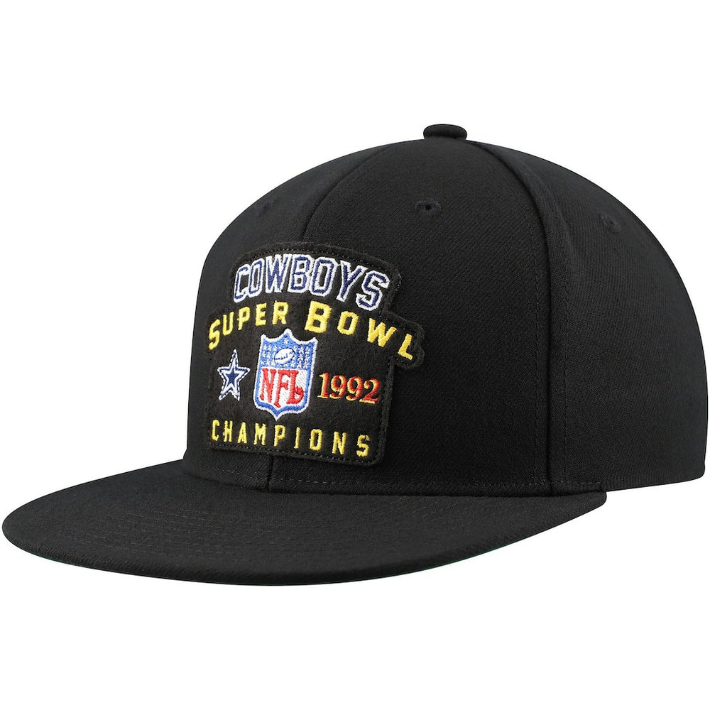 Dallas Cowboys 1992 NFL Super Bowl Champions Snapback Hat - Black - Mitchell & Ness