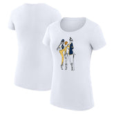 Milwaukee Brewers G-III 4Her by Carl Banks Women's Super-Slim Fit Lightweight Baseball Girls T-Shirt Discount
