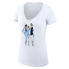 Tampa Bay Rays G-III 4Her by Carl Banks Women's Super-Slim Fit Lightweight Baseball V-Neck T-Shirt Discount