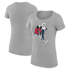 Florida Panthers G-III 4Her by Carl Banks Women's Super-Slim Fit Lightweight Hockey Girls T-Shirt - Heather Gray | NHL discount