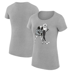Los Angeles Kings G-III 4Her by Carl Banks Women's Super-Slim Fit Lightweight Hockey Girls T-Shirt - Heather Gray | NHL discount