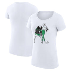 Dallas Stars G-III 4Her by Carl Banks Women's Super-Slim Fit Lightweight Hockey Girls T-Shirt - White | NHL online