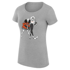 Philadelphia Flyers G-III 4Her by Carl Banks Women's Super-Slim Fit Lightweight Hockey Girls T-Shirt - Heather Gray | NHL near me