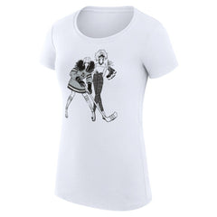 Los Angeles Kings G-III 4Her by Carl Banks Women's Super-Slim Fit Lightweight Hockey Girls T-Shirt - White | NHL on sale