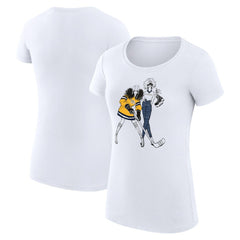 Nashville Predators G-III 4Her by Carl Banks Women's Super-Slim Fit Lightweight Hockey Girls T-Shirt - White | NHL online