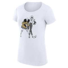 Vegas Golden Knights G-III 4Her by Carl Banks Women's Super-Slim Fit Lightweight Hockey Girls T-Shirt - White | NHL Lifestyle