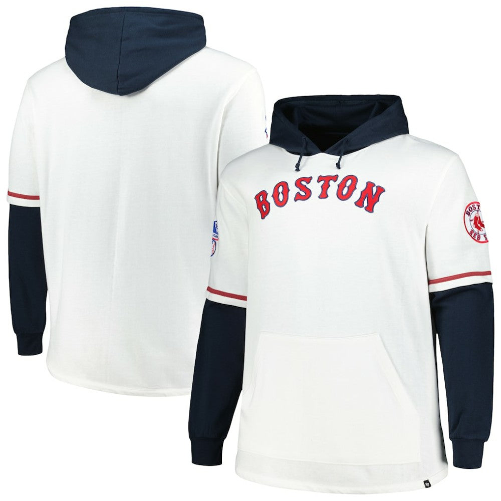 Boston Red Sox '47 Big & Tall Trifecta Shortstop Pullover Hoodie Outlet