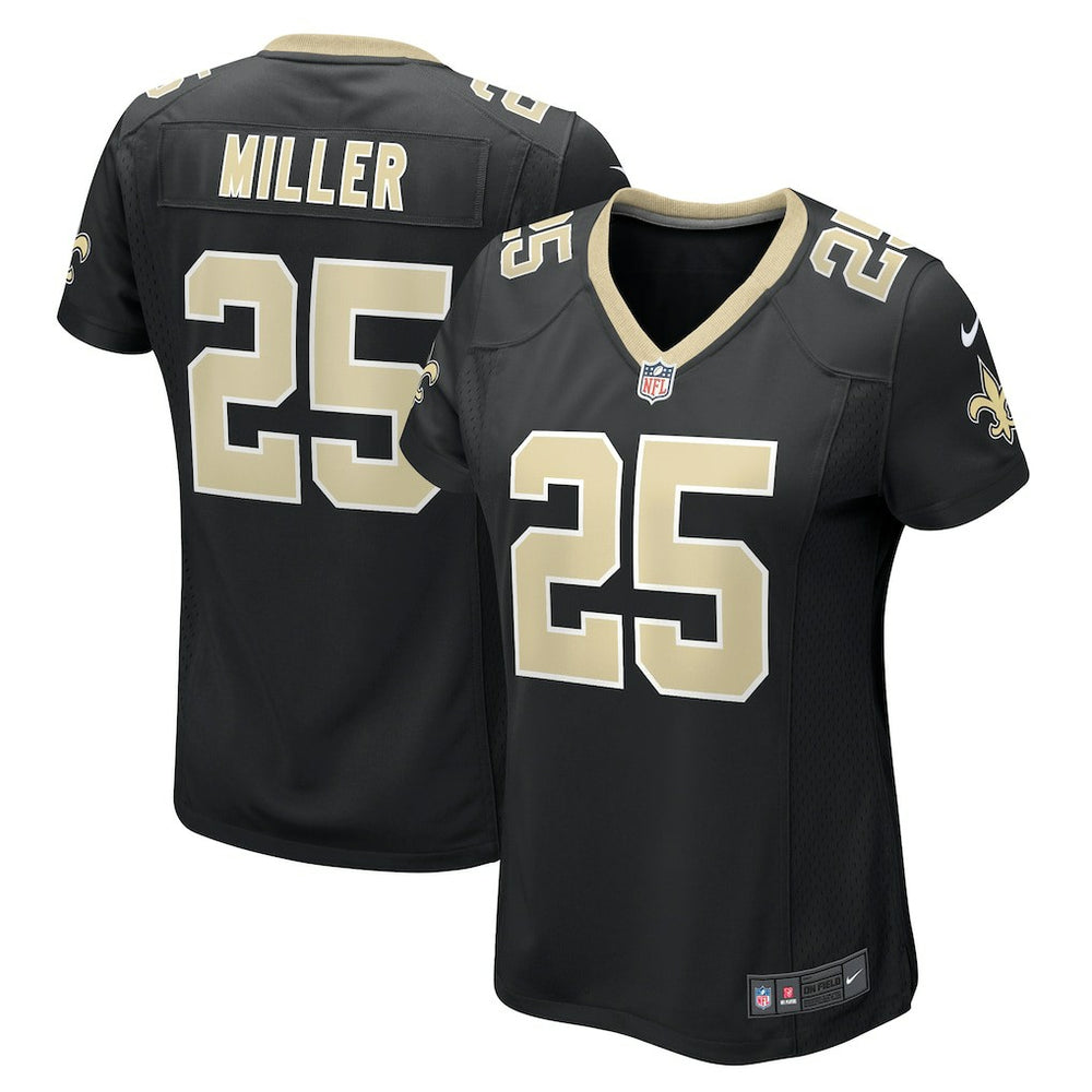 Kendre Miller New Orleans Saints Women's Team Game Jersey - Black - Nike