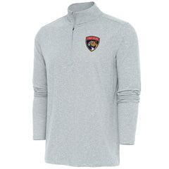 Florida Panthers Antigua Hunk Quarter-Zip Pullover Top - Heather Gray | NHL sale