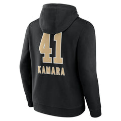 Alvin Kamara New Orleans Saints Team Wordmark Player Name & Number Pullover Hoodie - Black - NFL
