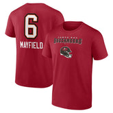 Baker Mayfield Tampa Bay Buccaneers Team Wordmark Player Name & Number T-Shirt - Red - NFL